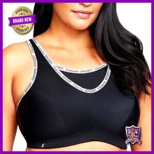 Full Figure Plus Size Wirefree Camisole Sports Bra No-Bounce